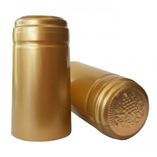 PVC kapsula zlatá 31 x 60 mm